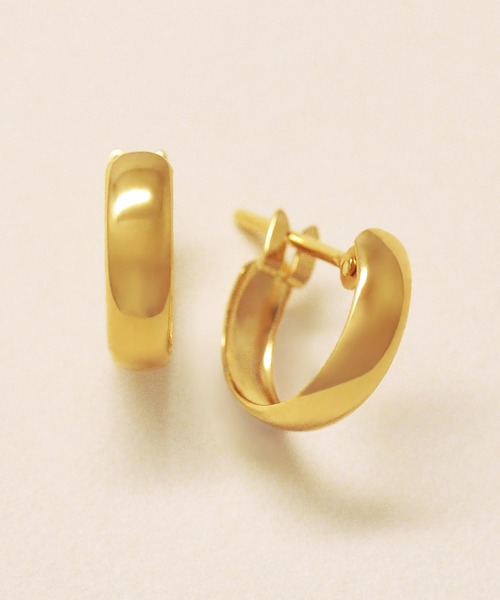 TAKE-UP（テイクアップ） ピアス K18ベーシックフープピアス