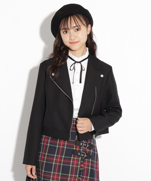 Pink Latte ライダーズジャケット、スカート（卒服） PINK-latte ジャケット ライダースジャケット 「入卒
