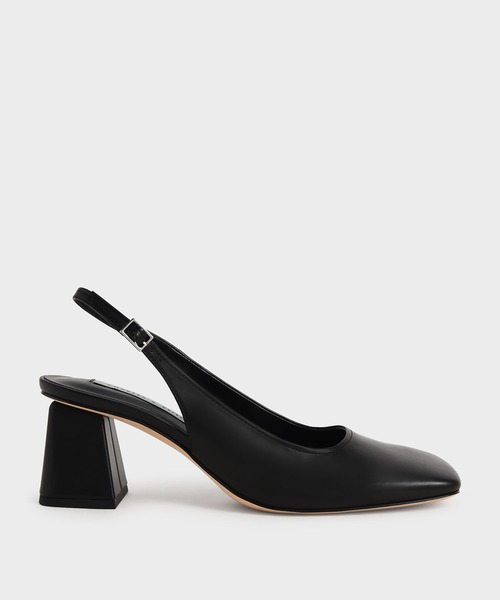 【美品】PRADA スクエアトゥパンプス　ブロックヒール　ロゴ　36 23cm 美品】PRADA スクエアトゥパンプス ブロックヒール ロゴ 36 23cm
