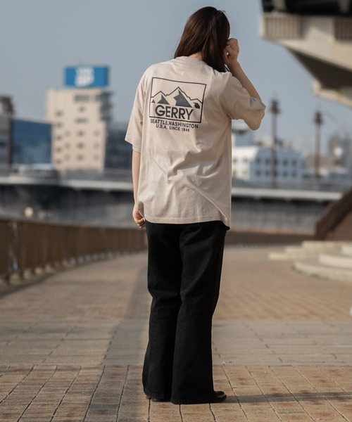 GERRY tシャツ 「ag」「GERRY/ジェリー」TC天竺 バックプリント