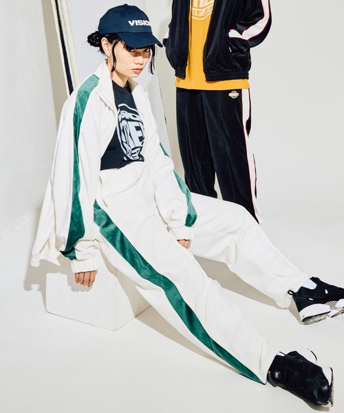 ジャージ 【VISION STREET WEAR】2点セット ベロアカラージャージ 【再入荷】 完売品 VISION STREET WEAR カラージャージセットアップ ジャージ