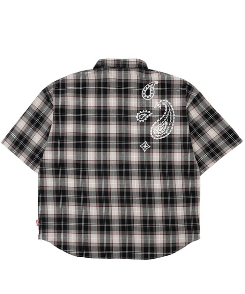 EXAMPLE（エグザンプル） シャツ EXAMPLE EX CHECK BIG SILHOUETTE S/S