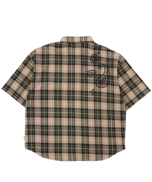 EXAMPLE（エグザンプル） シャツ EXAMPLE EX CHECK BIG SILHOUETTE S/S