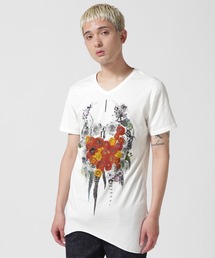 KMRii tシャツ KMRii/ケムリ/別注SKULL FLOWER TEE メンズ