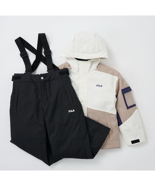 FILA スノボジャケット FILA フィラ スキーウェア キッズ ジュニア スノボー ロゴ 上下