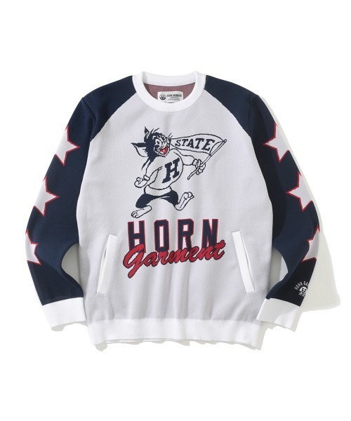 【公式】 Snigger ニット セーター GARMENT HORN Sweater メンズ MEN | レディースウェア