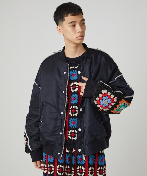 DISCOVERED（ディスカバード） ma1 ma-1 CROCHET SLEEVE MA-1 メンズ