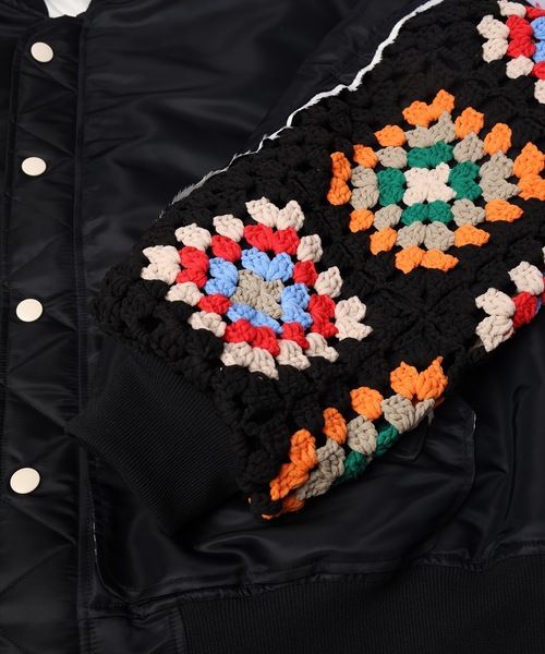 ma1 ma-1 CROCHET SLEEVE MA-1 -AW- メンズ レディースの画像