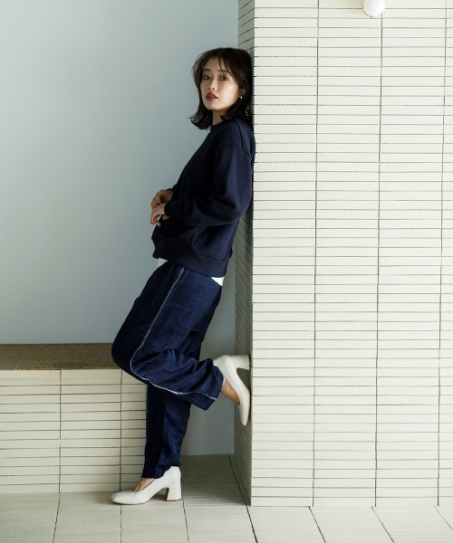 sail パンツ 「sail」ジャガードパンツ 小柄さん向け「低身長