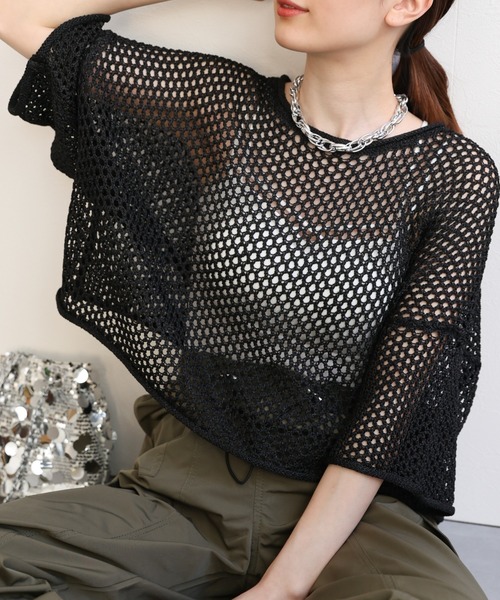 美品★FOXEYフォクシーサマー ニットトップ タンジェリン ロゴ透かし編み40 ニット – ページ – FOXEY 公式オンラインブティック