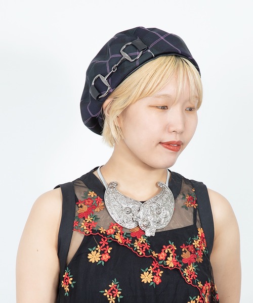 CA4LA（カシラ） 帽子 ベレー帽 PLAID BERET 10 レディース : ZOZOTOWN