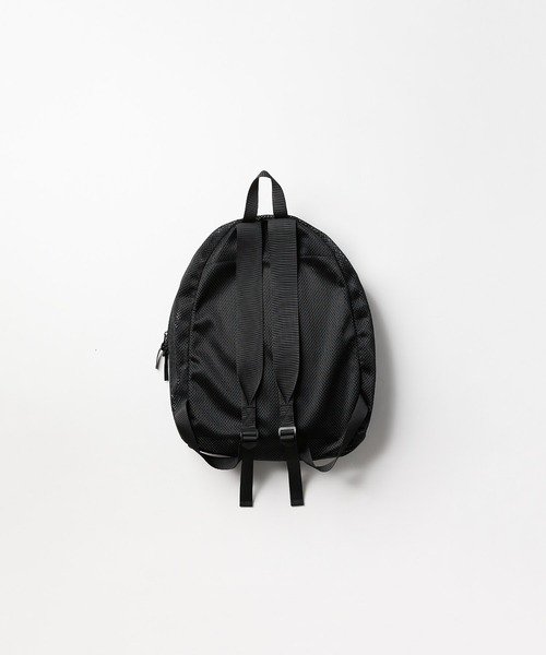 【美品】thingsthatmatter MESH BACKPACKメッシュ ONE-SHOULDER MESH BACKPACK ¥22,000 tax in BLACK 巾着タイプの