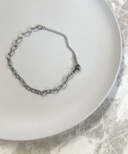 Made in California チェーンブレスレット USA製 初期 希少 Vintage 80s-90s USA silver 925 retro mode design chain