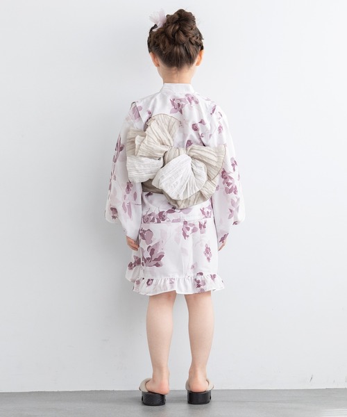 早い者勝ち！完売品！【floro by SOUBIEN】セパレート浴衣3点セット セール】floroセパレート浴衣3点セット （上着＋巻スカート＋帯
