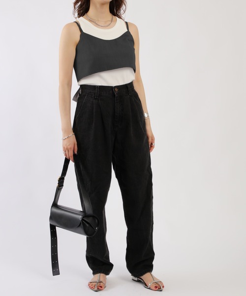 ベスト ジレ バックリボンビスチェ レディース 1chaku. ベスト ジレ バックリボンショート丈ビスチェ
