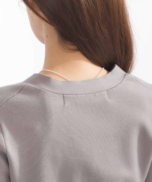 PICCIN PERLA完売ビジューカーディガンライトグレータグ付未使用春夏 PICCIN PERLA完売ビジューカーディガンライトグレータグ付未使用