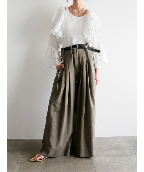 パンツ 3TUCK WIDE SLACKS Katrin TOKYO ワイドパンツ スラックス パンツ 3tuck wide slacks