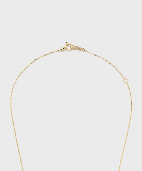 ネックレス 「Tiny Motif」K10ダイヤモンドクローバーネックレス（0.03ct） レディースの画像