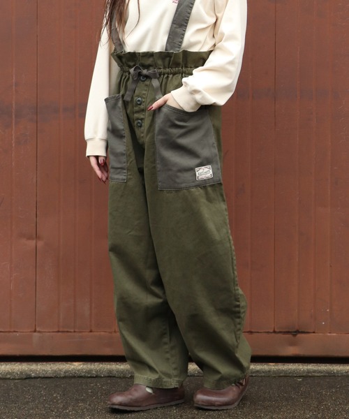 KRIFF MAYER Lady's Collection パンツ ミリタリーサスペンダーパンツ