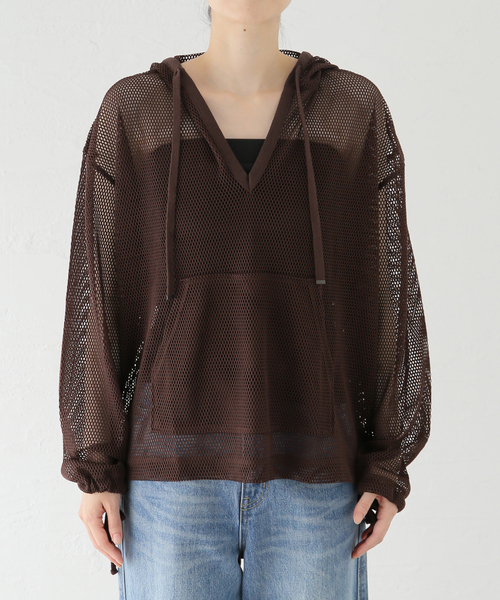 新品ジャーナルスタンダード　メッシュフーディ JOURNAL STANDARD tシャツ メッシュフーディ レディース