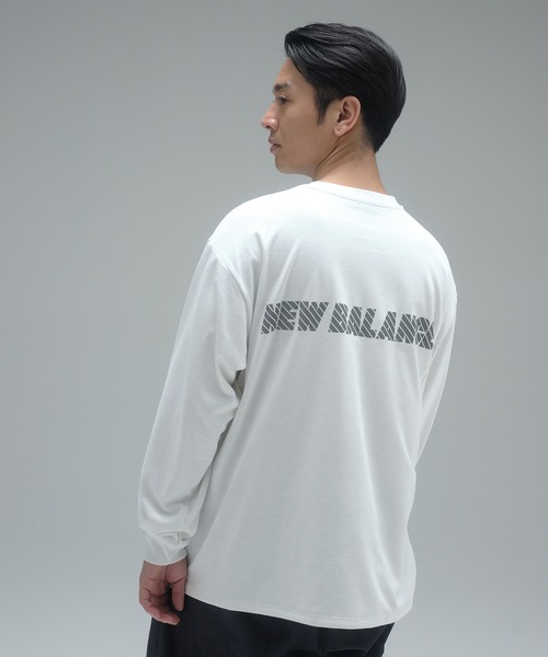 トップス MET24 Reflection NB Logo Long Sleeve Tee New Balance MET24 Reflection NB Logo Long Sleeve Tee