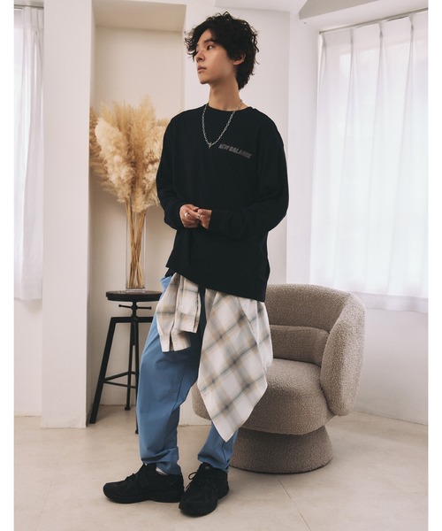 トップス MET24 Reflection NB Logo Long Sleeve Tee New Balance MET24 Reflection NB Logo Long Sleeve Tee