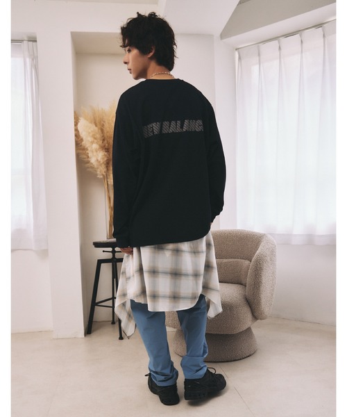 トップス MET24 Reflection NB Logo Long Sleeve Tee New Balance MET24 Reflection NB Logo Long Sleeve Tee