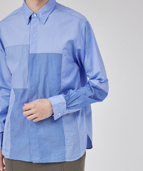 DESIGNWORKS シャツ DESIGNWORKS シャツ パッチワークシャツ メンズ : ZOZOTOWN