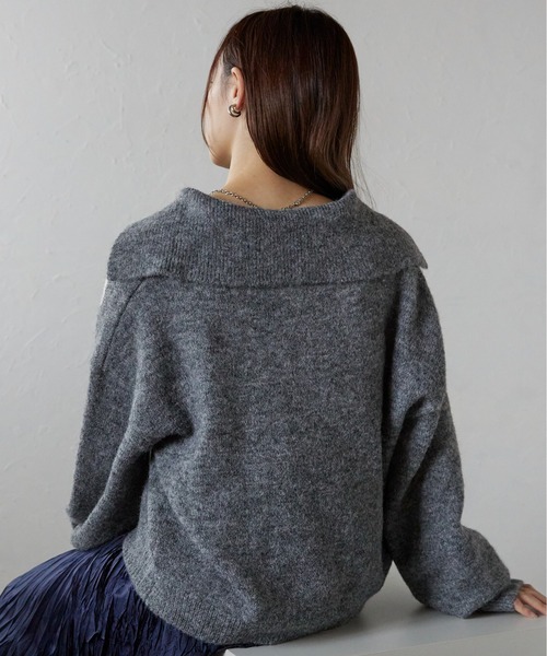 ニット セーター ロゴジャガードビッグリボントップス レディース FOREVER21 ニット セーター 「2024FW」リボンジャガードニット