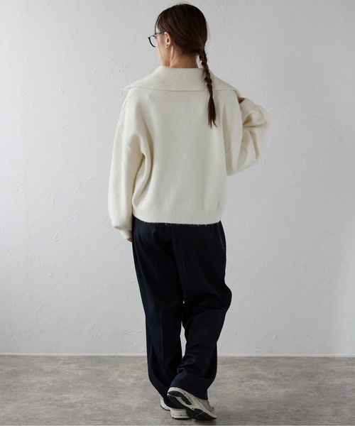 ニット セーター ロゴジャガードビッグリボントップス レディース FOREVER21 ニット セーター 「2024FW」リボンジャガードニット