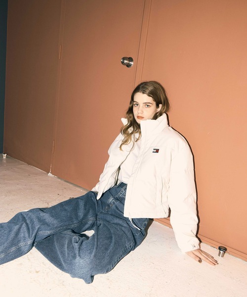 TOMMY JEANS ブルゾン アウター コープコーデュロイパファージャケット 