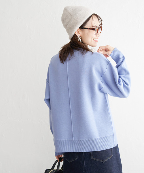 その他ブランド / ISHKA/ニット/セーター/L/BEG ikka（イッカ） ニット セーター ダブルフェイススウェットライク