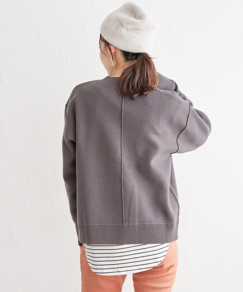 その他ブランド / ISHKA/ニット/セーター/L/BEG ikka（イッカ） ニット セーター ダブルフェイススウェットライク