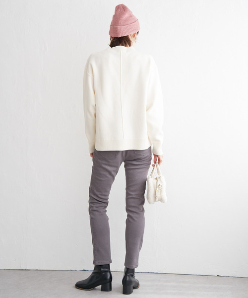 ikka（イッカ） ニット セーター ダブルフェイススウェットライク