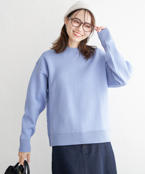 ikka（イッカ） ニット セーター ダブルフェイススウェットライク