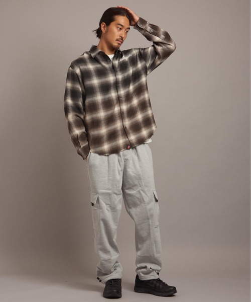 ★英国発*WEEKDAY*新作*ブリーチチェックシャツ/BG★ The Rolling Stones×JACKROSE】グラデブリーチオンブレチェック