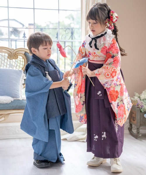 着物 男児　七五三被布 ３点セット キッズ 子供 男の子