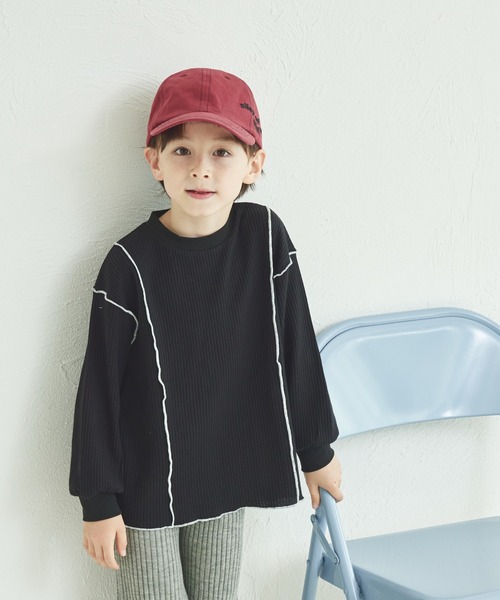 pairmanon（ペアマノン） tシャツ ワッフル 配色メロー なみなみT