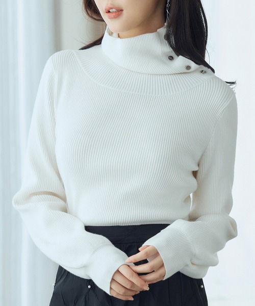 SAISON DE PAPILLON（セゾンドパピヨン） ニット セーター ポワン袖