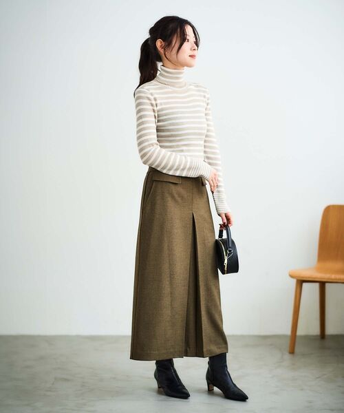 le.coeur blanc スカート ボックスタックロングスカート