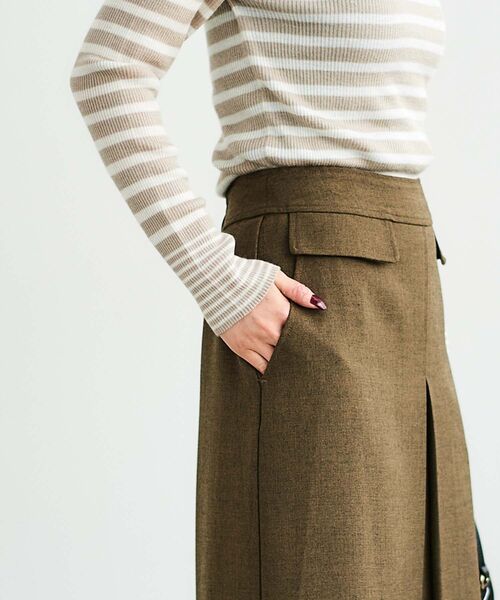 le.coeur blanc（ルクールブラン） スカート ボックスタックロング