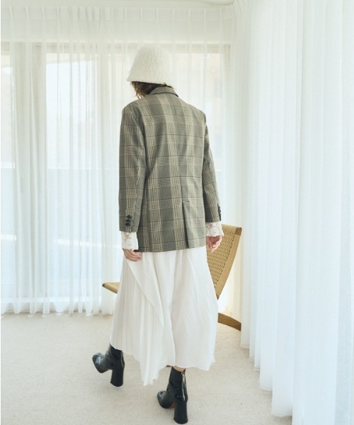 330 美品 MELT THE LADY テーラードジャケット チェック Muel Chic（ミュエルシック） ジャケット テーラードジャケット Dante