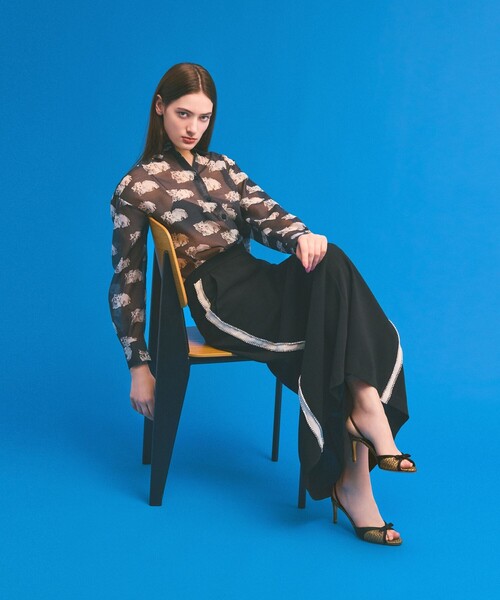 GRACE CLASS スカート ラインビジューロングスカート : ZOZOTOWN Yahoo