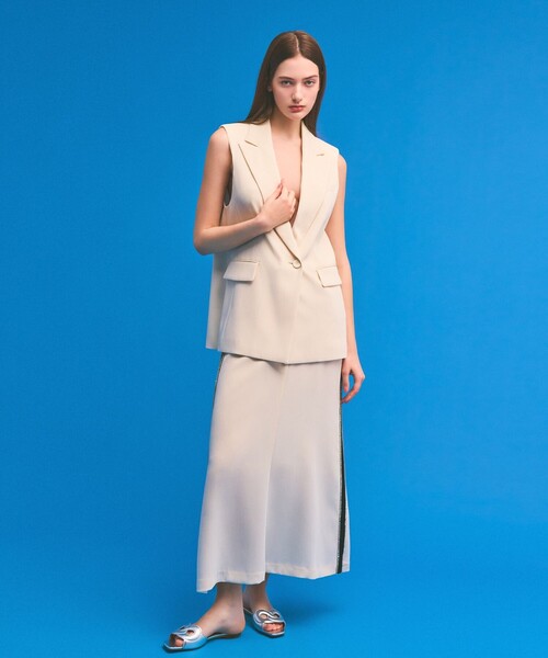 GRACE CLASS スカート ラインビジューロングスカート : ZOZOTOWN Yahoo