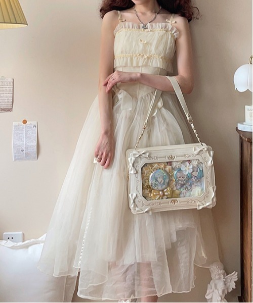 FREE STYLISTS ショルダーバッグ バッグ Y2K リボンオーロラ姫痛