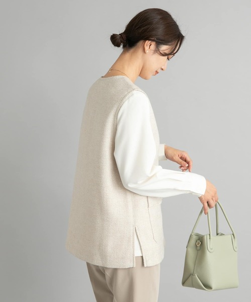 URBAN RESEARCH DOORS ベスト ジレ ツイードベスト レディース