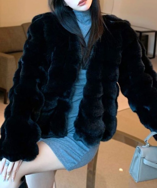 Riff（リフ） 「KONHANFAN」ノーカラージャケット M ブラック