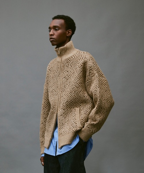 soerte カーディガン サイズ1 (ポケットありの新モデル) soerte カーディガン Wool blend super volume shaggy knit cardigan