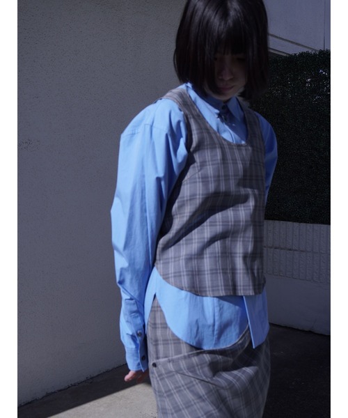 スカート D-RING SHEER PLAID SKIRT 