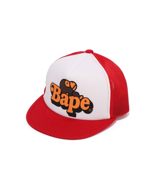 A BATHING APE メッシュキャップ (キッズ) べびまいろ A BATHING APE® Kids Milo Face Mesh Cap | Bape official